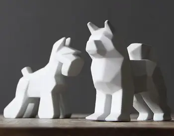 Tvorivé keramické psa domova remesiel miestnosti dekorácie keramické kawaii ornament porcelánu zvieracie figúrky, dekorácie psa socha