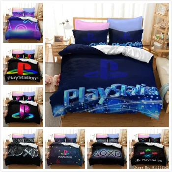 3D Playstation Symprint posteľná bielizeň Set Prikrývka Kryt obliečka na Vankúš Deti Spálne Dekorácie Povlaky na Prikrývku Kryt bytový Textil