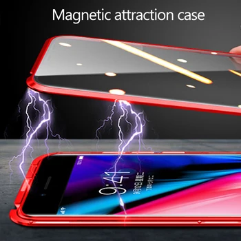 Magnetické puzdro Pre iPhone se 2020 se2020 SE2 SE 2 Obojstranné Skla Pre apple iphone se 2020 prípade telefón ochranný Kryt Coque