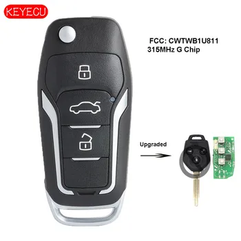 Keyecu Inovované Flip Diaľkové Tlačidlo 315MHz G Čip pre Subaru USA LEGACY OUTBACK XV LESNÍK 2012-FCC ID: CWTWB1U811