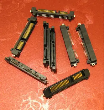 SATA Konektor/Konektor ,Offset typ Mužskú Polovicu Pack štýl Adaptér , SSD/HDD Konektor, SMT,Umiestnenie Peg, 7pin + 15 kolíkový