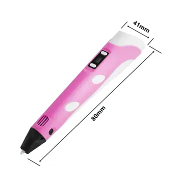 SIMAX3D 3D Tlač Pero DIY LED Obrazovky Pero s 1.7 mm PLA/PCL Vlákna Kreatívne Hračky Darček pre Deti, Dizajn, Kreslenie, Maľovanie
