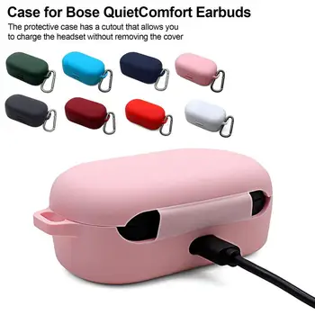 Bezdrôtová Bluetooth Slúchadlá Prípade Shell Pre Bose Slúchadlá QuietComfort Box Mäkké Silikónové puzdro Headset protiprachová Kryt
