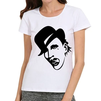 Ženy, Marilyn Manson, T Košele Biela Farba, Krátky Rukáv Fashion Star Tlač T-Shirt Top Tees tričko Ženské Oblečenie Dropshipping