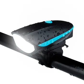 Požičovňa USB Nabíjanie Blesku Svetlo na Bicykel Bicyklov Svetla Svetlometov Cyklistické Multifunkčné Horn Bicyklov svetla