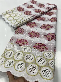 Africké Bavlna Čipky Textílie Swiss Voile Čipky Vo Švajčiarsku V Roku 2020 Kvalitných Nigérijský Textílie, Čipky Pre Ženy WeddingYA3463B-3