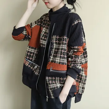 Max LuLu Nové 2020 Čínsky Módny Štýl Oblečenie Žien Vintage Teplé Kabáty Koberčeky Vytlačené Bundy Príčinné Voľné Streetwear Plus Veľkosť