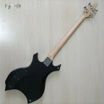 Špeciálny tvar black 4 reťazcové elektrické basgitary 43 palcový basová gitara 24 pražec pevné telo lipa