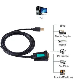 USB na RS232 Sériový Port COM PDA 9 DB9 Pin kábel Kábel Adaptéra Plodný pl2303 FTDI pre Windows 10 7 8.1 XP, Vista Mac OS USB, RS232 COM
