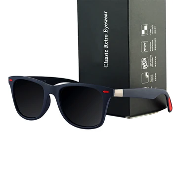 Nové námestie mužov polarizované slnečné okuliare značky dizajnér klasické retro dámy námestie okuliare UV400 jazdy slnečné okuliare