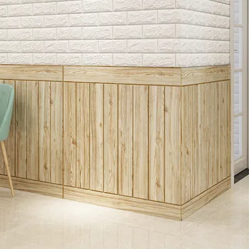 UAWESO Drevené 3D Nálepka Tapety pre Reštaurácie, Obývacia Izba, Spálňa Stenu Decor samolepiace Nepremokavé Wallsticker Domova