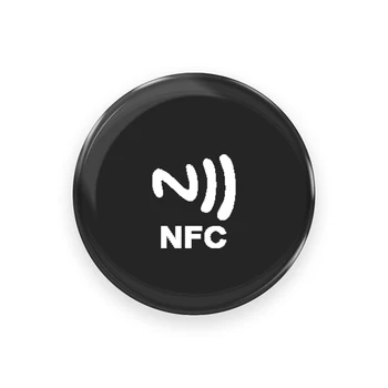 10/50/100ks/Veľa Štítky NFC Nálepka 13.56 MHz Anti Kovové NFC Ntag213 Epoxidové Štítok Ntag213 RFID prívesok pre všetky NFC zapnutá telefóny