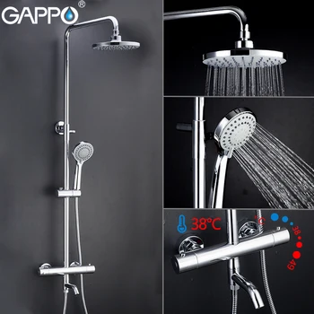 GAPPO Sprcha systém sprchové batérie, vaňa zvukový pult, kúpeľňa so sprchovým kútom vaňa, batérie, vodopád sprcha hlavu nastaviť termostatické zmiešavacie