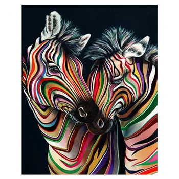 Daimond Maľovanie Cross Stitch Farba Zebra Diamond Výšivky Predaj Obrázky Kamienkami Diamond Mozaiky Plný Pack