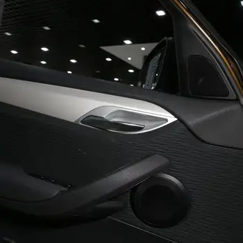 3 Farby ABS chrome uhlíkových vlákien Auto Interiérové Dvere, Rukoväť, Rám Orezania Príslušenstvo Pre BMW X1 E84 2011 2012 2013