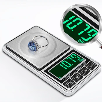 Elektronické Šperky Rozsahu Digitálneho Vrecku Hmotnosť Presné Vyváženie USB Powered Gram Zlata s Hmotnosťou Rozsahu 100 g/200 g/300 g/500g 0.01 g