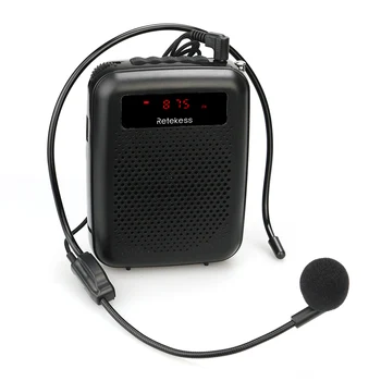 RETEKESS PR16R Prenosné FM Nahrávanie Hlasových Zosilňovač Megaphone FM Rádio, Záznamník Učiteľ Reproduktor pre Školy Stretnutie odbornej Prípravy