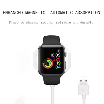 BSYDZKJGS Rýchlo, Bezdrôtová Nabíjačka pre Apple Hodinky Magnetická Nabíjačka Pre iwatch 1 2 3 4 Rýchle Nabíjanie pomocou USB Kábel 1m