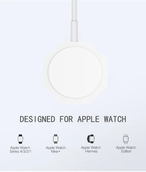 BSYDZKJGS Rýchlo, Bezdrôtová Nabíjačka pre Apple Hodinky Magnetická Nabíjačka Pre iwatch 1 2 3 4 Rýchle Nabíjanie pomocou USB Kábel 1m