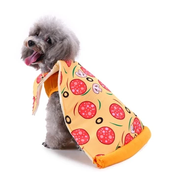 Funny Pizza Psov Kostým Oblečenie Mačka Role-play Malý Pes Tvorivé Kostým Halloween Vianoce Pet Party Cosplay Oblečenie Oblečenie