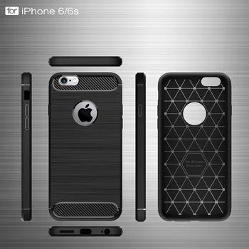 Pre iPhone 5 5S SE 6 6 7 8 Plus X XR XSMAX SE 2020 Telefón Prípade Ultimate Ochrany Šok Absorpcie Kryt Uhlíkových Vlákien Dizajn