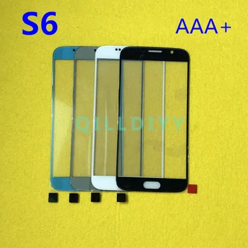 Pôvodné Vonkajšie LCD na Prednom Displeji Sklenený Kryt Objektívu Náhradné Diely Pre Samsung Galaxy S6 G920 G920F Dotykový Displej