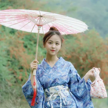 2019 Japonský štýl Žena retro Kimono žena taška
