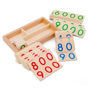 Drevené Hračky Montessori Digitálne Vzdelávanie Hračky Číslo Karty Deti Raného Vzdelávania Karty Vyučovaniu Matematiky Učebné Pomôcky