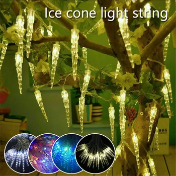 LED Icicle Fairy String Light LED Garland Wedding Party Lights Outdoor Decoration DIY Home Garden Party Christmas Decoration