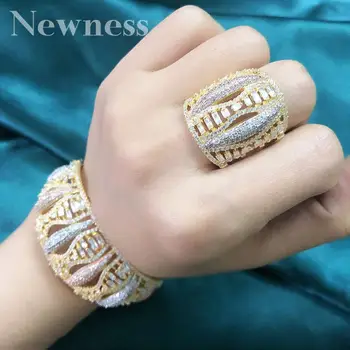 Novota Kvalitné Jemné Duté Šperky Plný Cubic Zirconia Medi Strany Svadobné Ženy Bridals Lady Bijoux