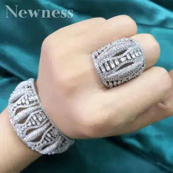 Novota Kvalitné Jemné Duté Šperky Plný Cubic Zirconia Medi Strany Svadobné Ženy Bridals Lady Bijoux
