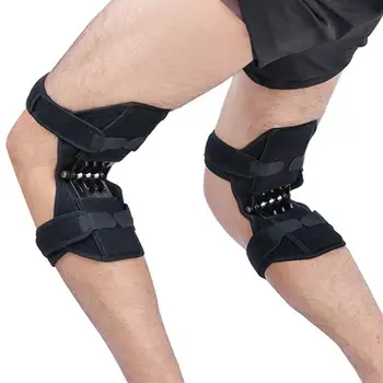 Spoločná Podpora Kolien Priedušná Non-Slip Športové Fitness Kneepad Výstroj Jabĺčko Mocná Sila Pružiny Koleno Booster Nohu Protector