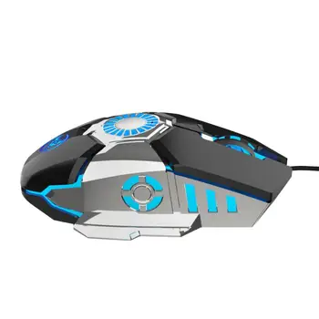 J700 Ergonomic Gaming Mouse 6400DPI 6 Tlačidlo Makro Programovanie Hra Káblové USB Počítačová Myš Svetelný Hráč Myši Pre PC, Notebook