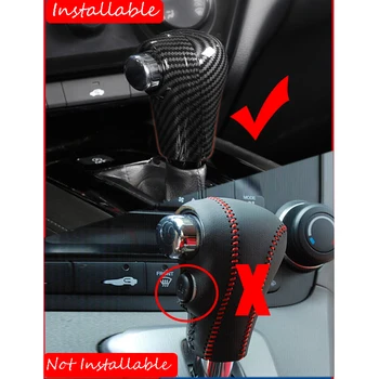 Na Honda HRV HR-V Vezel-2019 ABS Matný/Uhlíkové Vlákno vnútorné Auto radenie pákou gombík rukoväť Kryt výbava LHD príslušenstvo 2ks