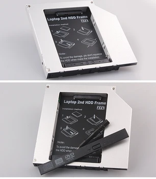 9.5 mm IDE Na 22pin SATA Caddy Krytu Prípade Notebooku ODD DVD-ROM Optibay Adaptér Pre 2. 2.5 HDD SSD Pevný Disk Disk Box