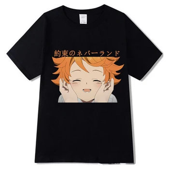 Zasľúbenej krajiny nekrajiny Ženy T-Shirt Anime Mačka Harajuku Krátky Rukáv Streetwear T-shirt Bežné Tričko Homme