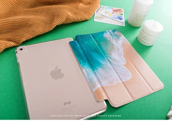 Zelené Morské Magnet Flip Cover Pre iPad Pro 9.7 vzduchu 10.5 11 12.9 Mini 2 3 4 5 2019 Prípad Tabletu Pre Nový ipad 9.7 7. 2017 2018 a1893