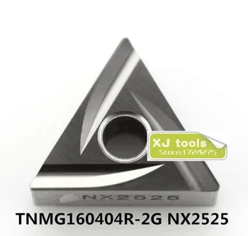 10pcs TNMG160404R-2G NX2525/TNMG160408R-2G NX2525 keramické vložky pre MTJNR/WTJNR/MTENN,Sústružnícke Nože, Matel Keramické Tipy