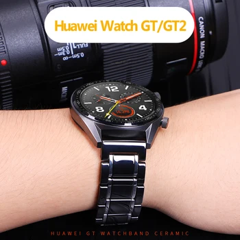 Huawei sledovať GT 2 popruh pre Samsung Galaxy sledovať 46 mm remienok Výstroj S3 Hranici Náramok S 3 46 22 mm GT2 Keramické 22 mm sledovať band