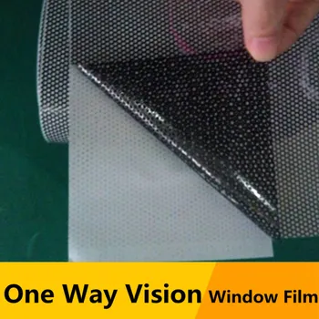 SUNICE Jeden Spôsob, ako Vízia Vinyl Black Perforované Účinok Okno Film Ochrany Osobných údajov pre Auto Domov Windows Lepidlo 1.22x2m/48