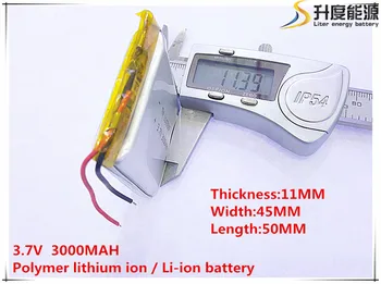1pcs/veľa 114550 3,7 V lítium-polymérová batéria 3000 mah DIY mobile núdzové napájanie plnenie poklad batérie