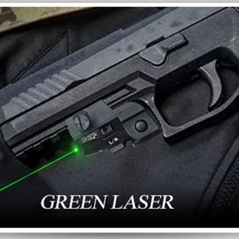 Laserspeed Mini Zelený Laser Sight Taktické Glock Býk G2C Pistola Príslušenstvo vzduchovky Mira Laser 9mm Pištoľ Pohľad na Streľbu