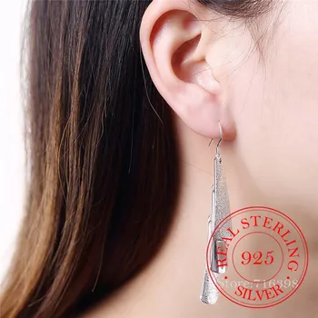 Reálne 925 Sterling Silver Kórejský Vintage Dlho Držať Strapec Visieť Náušnice Pre Ženy 2020 Zapojenie Svadobné Šperky Darček
