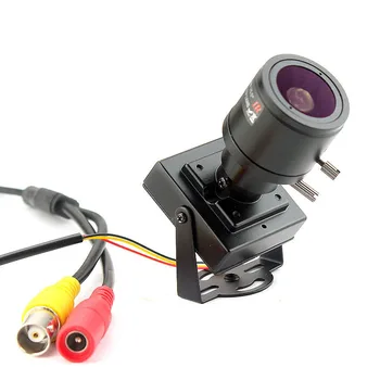2.8-12 mm Nastaviteľný Varifokálny Objektív Sony CCD 700TVL Fotoaparát 1000TVL/700TVL CMOS KAMEROVÝ Bezpečnostný Box Farba Mini Cam Auto Predbiehanie