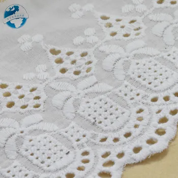 10yards 10 cm biela bavlna výšivky, čipky francúzskej čipky stuhou textílie guipure diy trim osnovné pletenie šitie Príslušenstvo#3721