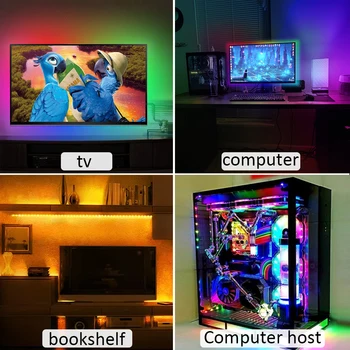 ColorRGB, TV Podsvietenie , USB Powered LED pásy svetla ,RGB5050 24-Inch-60-Palcov TELEVÍZOR,Zrkadlo,PC, APLIKÁCIE Ovládanie Zaujatosti