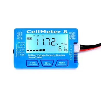 CellMeter 8 Multifunkčné Digitálne Napájanie Servo Tester 2S-8S Pre Li-Po,Li-lon,Život,NiCd,NiMH RC Lietadlo Náhradných Dielov