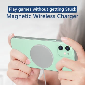 15W Magnetické Bezdrôtová Nabíjačka pre iPhone 12 Pro mini / Rýchle bezdrôtové nabíjanie pad pre Samsung Xiao / iPhone Bezdrôtová Nabíjačka