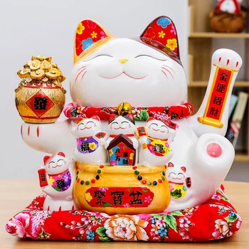 Strongwell Japonský Veľké Šťastie, Mačka Figúrka Keramické Tvorivé Domáce Dekorácie Príslušenstvo Royal Mačka Feng Shui Dekor Plavidlá