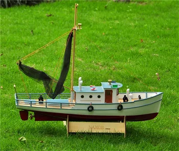 Rozsahu 1/25 Klasické rybárske lode model RC súpravy naxos rybársky čln model